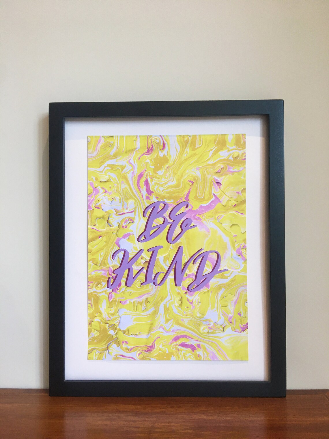 be kind quote print a4 size poster print wall art etsy