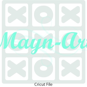 Tic Tac Toe files for Glowforge/Cricut