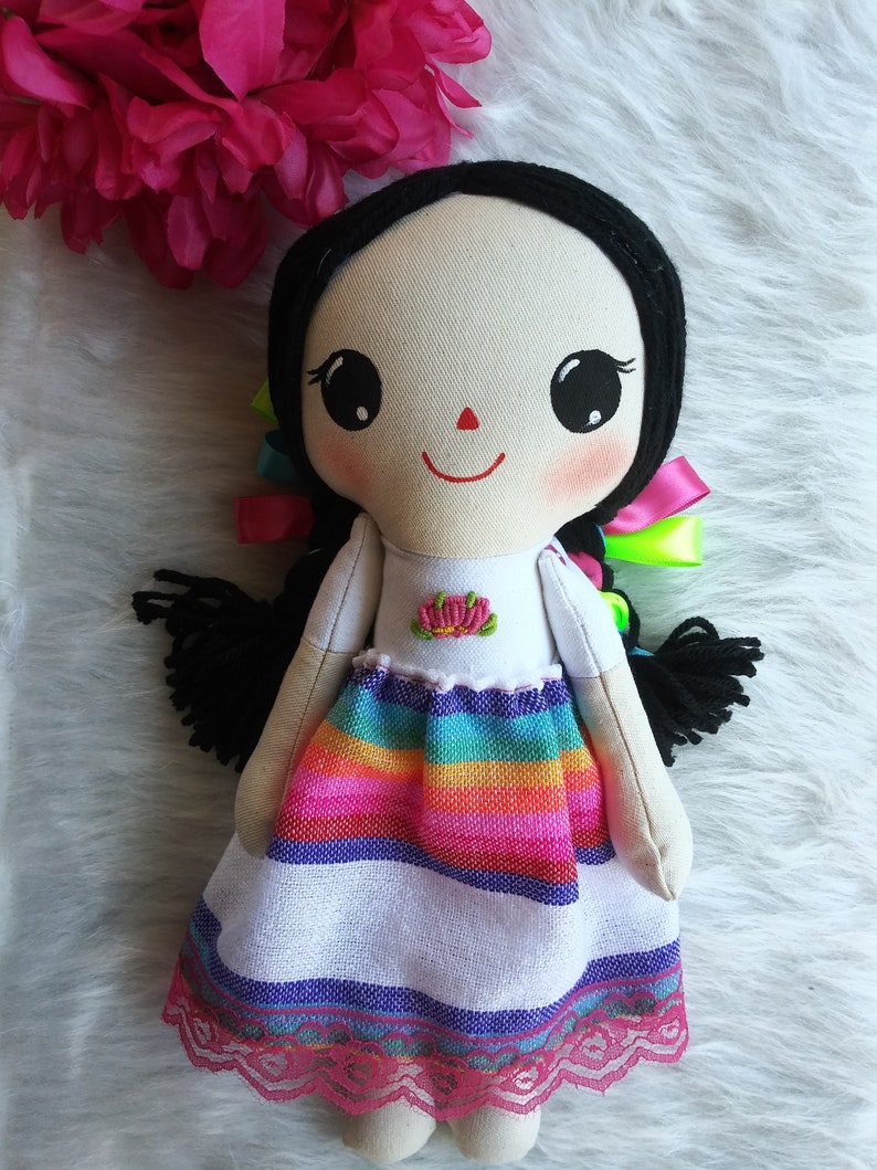Maria Rag Doll Mexican Doll Rag Doll Art Doll Handmade - Etsy Israel