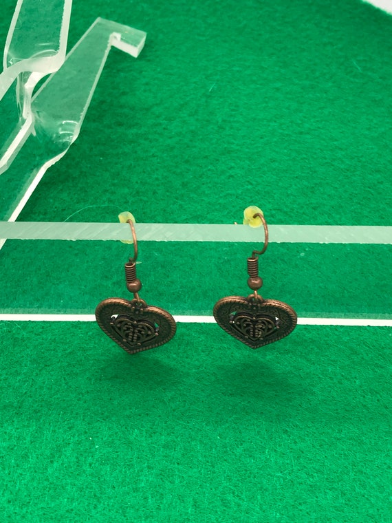 ANTIQUE COPPER dangle earrings - image 5