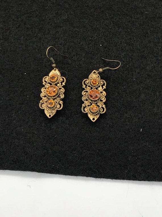 Victorian style dangle earrings - image 2