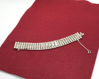 CRYSTAL RHINESTONE BRACELET, vintage