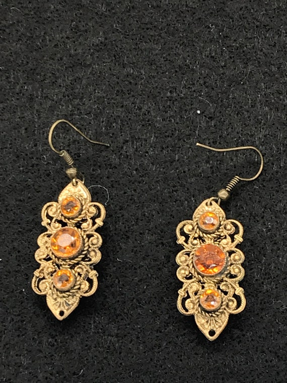 Victorian style dangle earrings - image 1