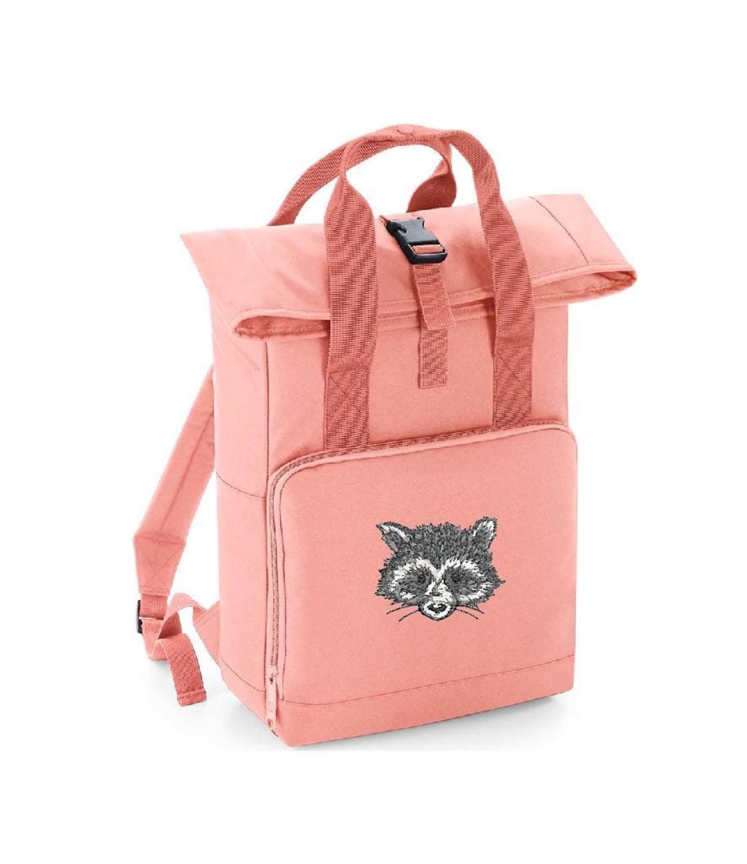 Raccoon Print Pattern Premium Backpack