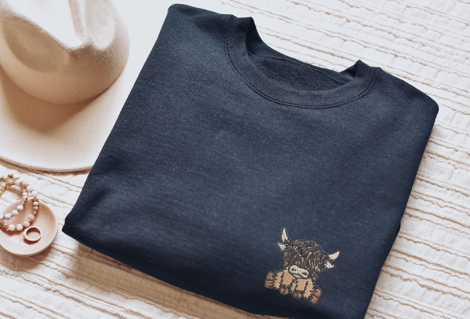 Sweat à Capuche Femme Motif Vache Des Highlands De Noël - Tissu Doux - Coupe Décontractée - Plusieurs Coloris