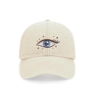 Schöne Celestial Eyes bestickte Vintage Style Cap - 100% gebürstete Baumwolle - mehrere Farben - kostenlose Lieferung Hut Sommer Style