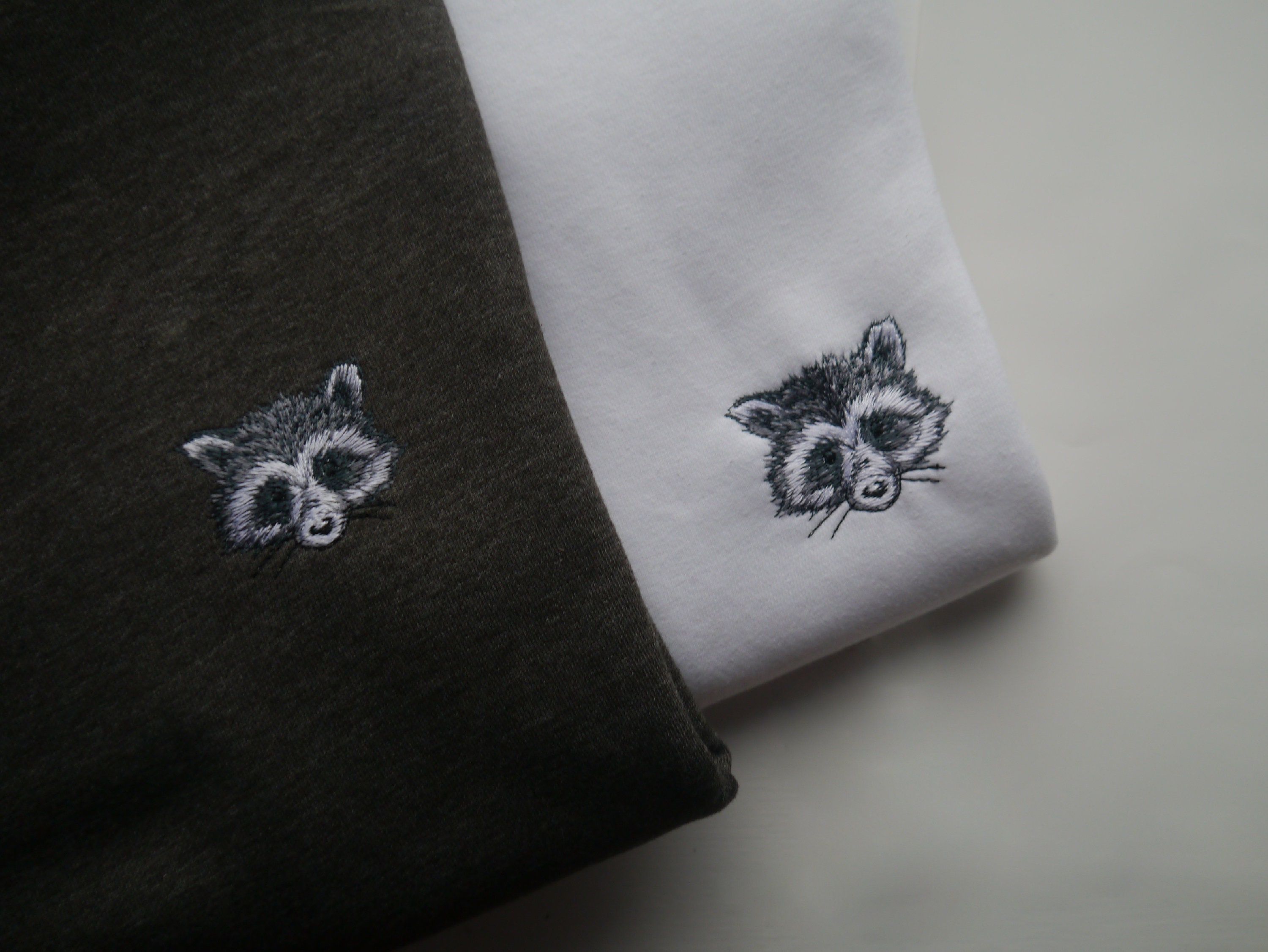 Cute Racoon Embroidered Adult Sweatshirt Jumper