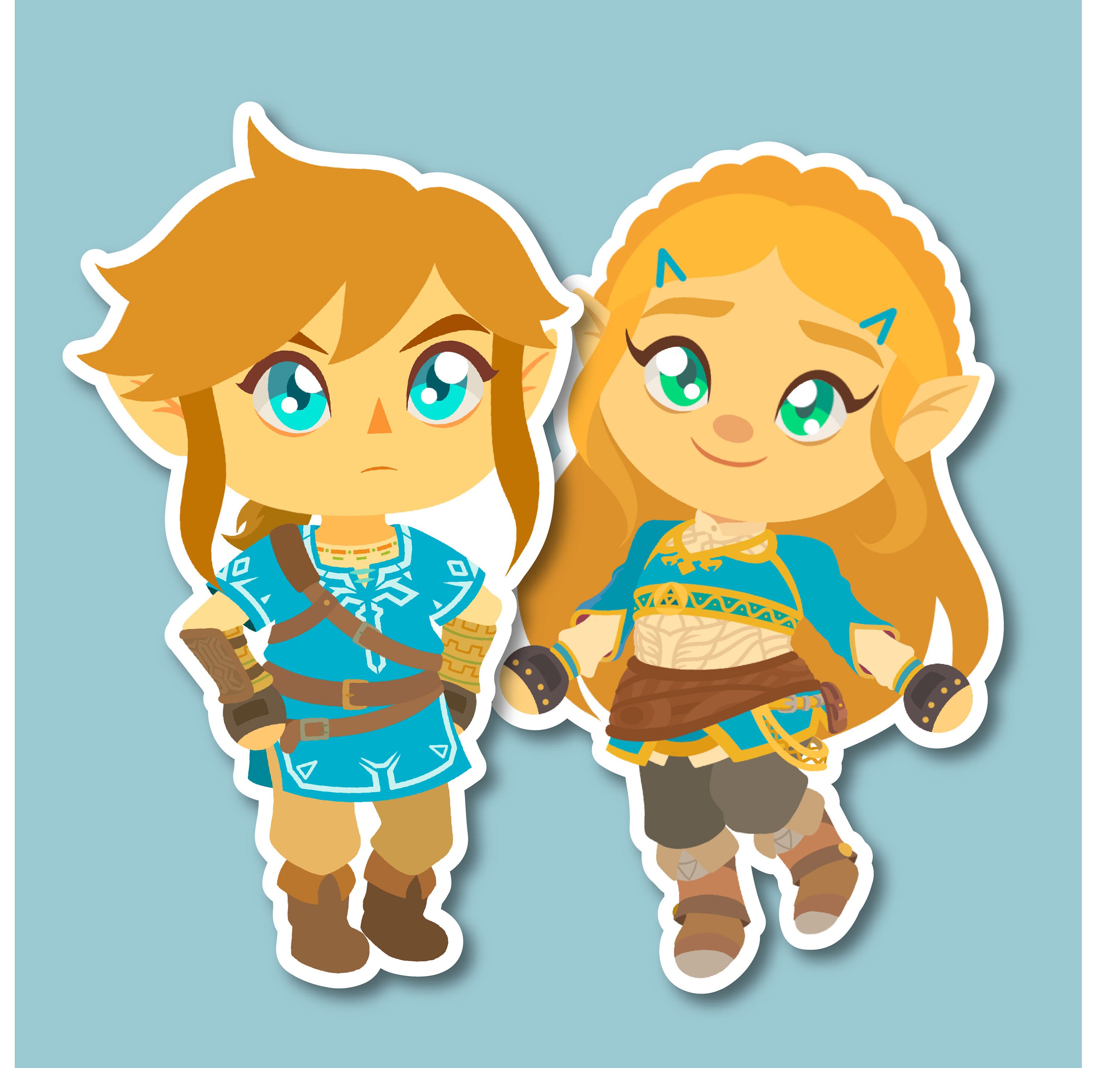 Link & Zelda Sticker Pack - Etsy