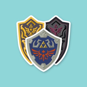 The Legend of Zelda: Breath of the Wild Hylian Shields Sticker Pack