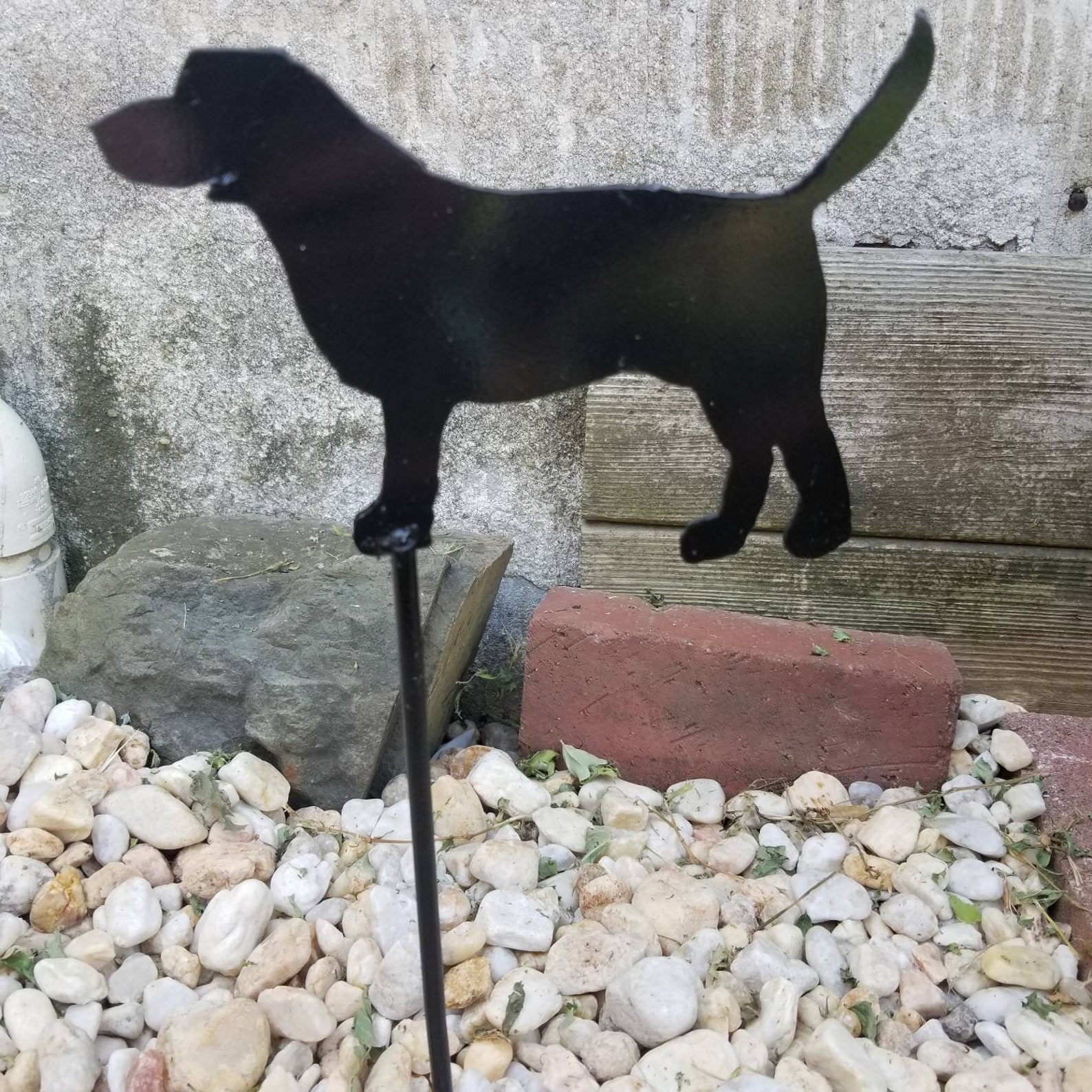 Dog garden stake Etsy