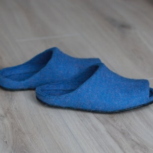 Open toe levander summer slippers, Black rubber sole, handmade slippers, home shoes