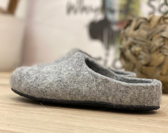 Handmade Felted Wool Slippers: Eco Clogs House Shoes