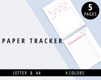 Rastreador de papel | Esboço de redação para impressão, cronograma de redação para impressão, planejador do aluno, guia de redação, inserções de planejador acadêmico para impressão