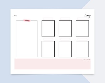 Planificador diario / Planificador diario sin fecha imprimible, planificador imprimible diario, organizador de día, horario diario, planificador mínimo inserta imprimible imprimible