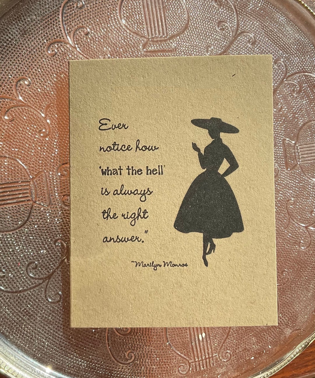 Humorous Funny Notecard Greeting Card Blank Inside Handmade Etsy