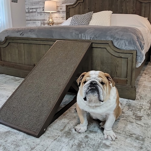 Dog Ramp for High Bed Large Pet Ramp Wooden Adjustable Etsy