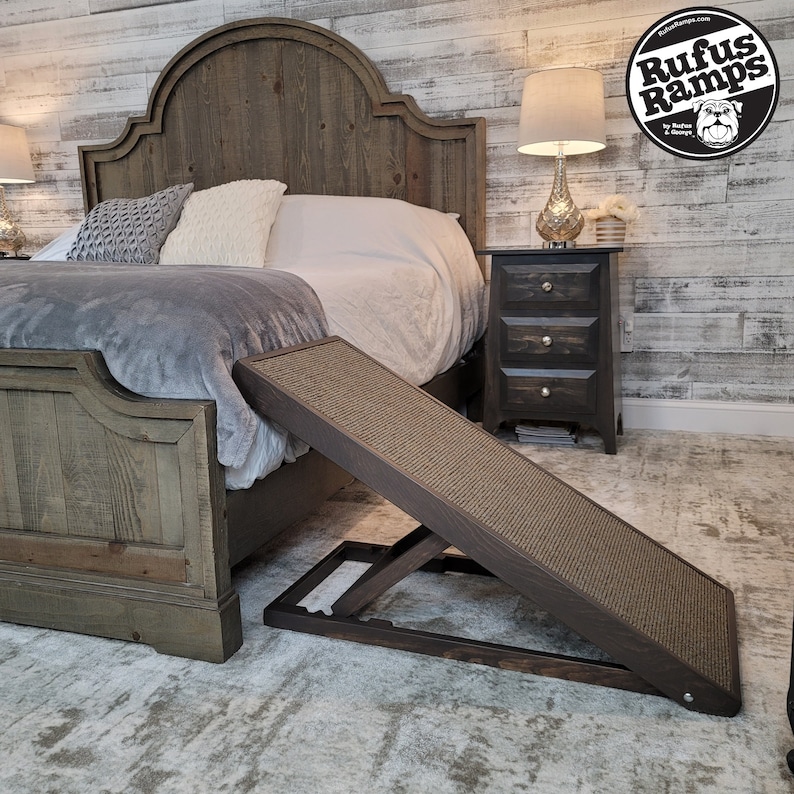 Dog Ramp for High Bed Large Pet Ramp Wooden Adjustable Etsy
