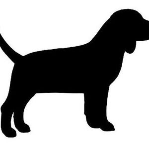 Beagle Dog Silhouette outline clip-art, SVG, PDF, AI, Jpeg