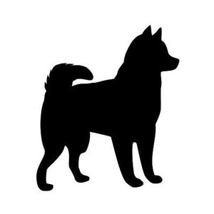 Siberian Husky Dog Silhouette, Outline, Clip-art, SVG, PDF, Ai, Jpeg