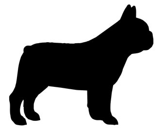 French Bulldog Silhouette clip-art, SVG, PDF, Ai, Jpeg