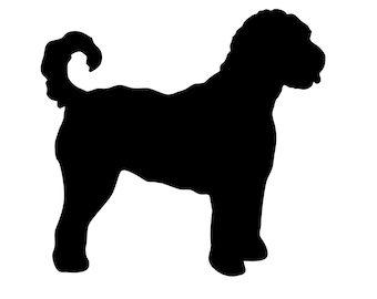 Goldendoodle Silhouette clip-art, SVG, PDF, AI, Jpeg