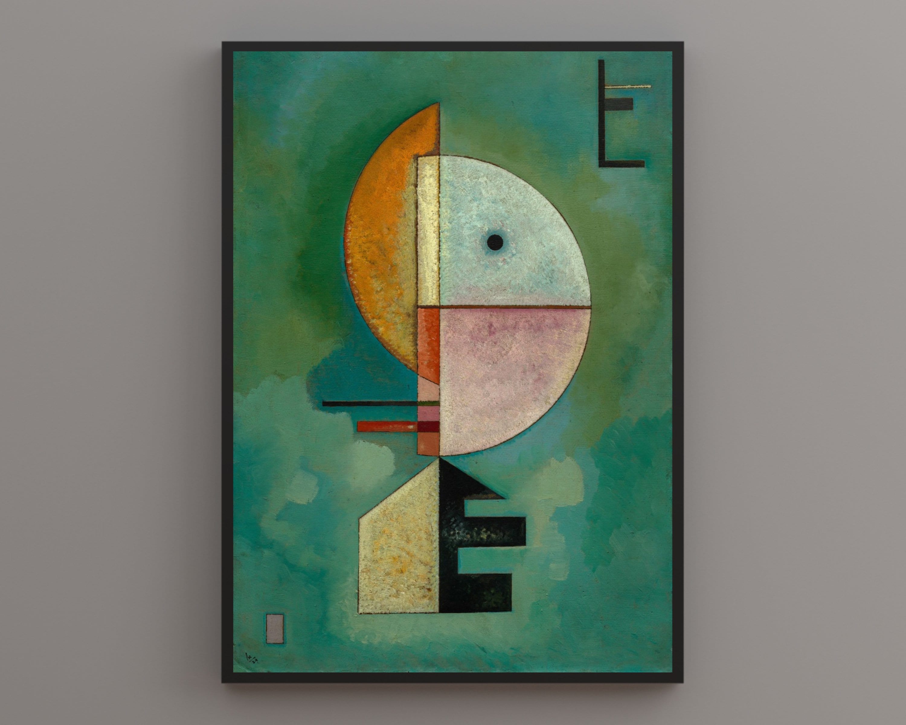 Upward by Wassily Kandinsky. Digitally Remastered Printable Art