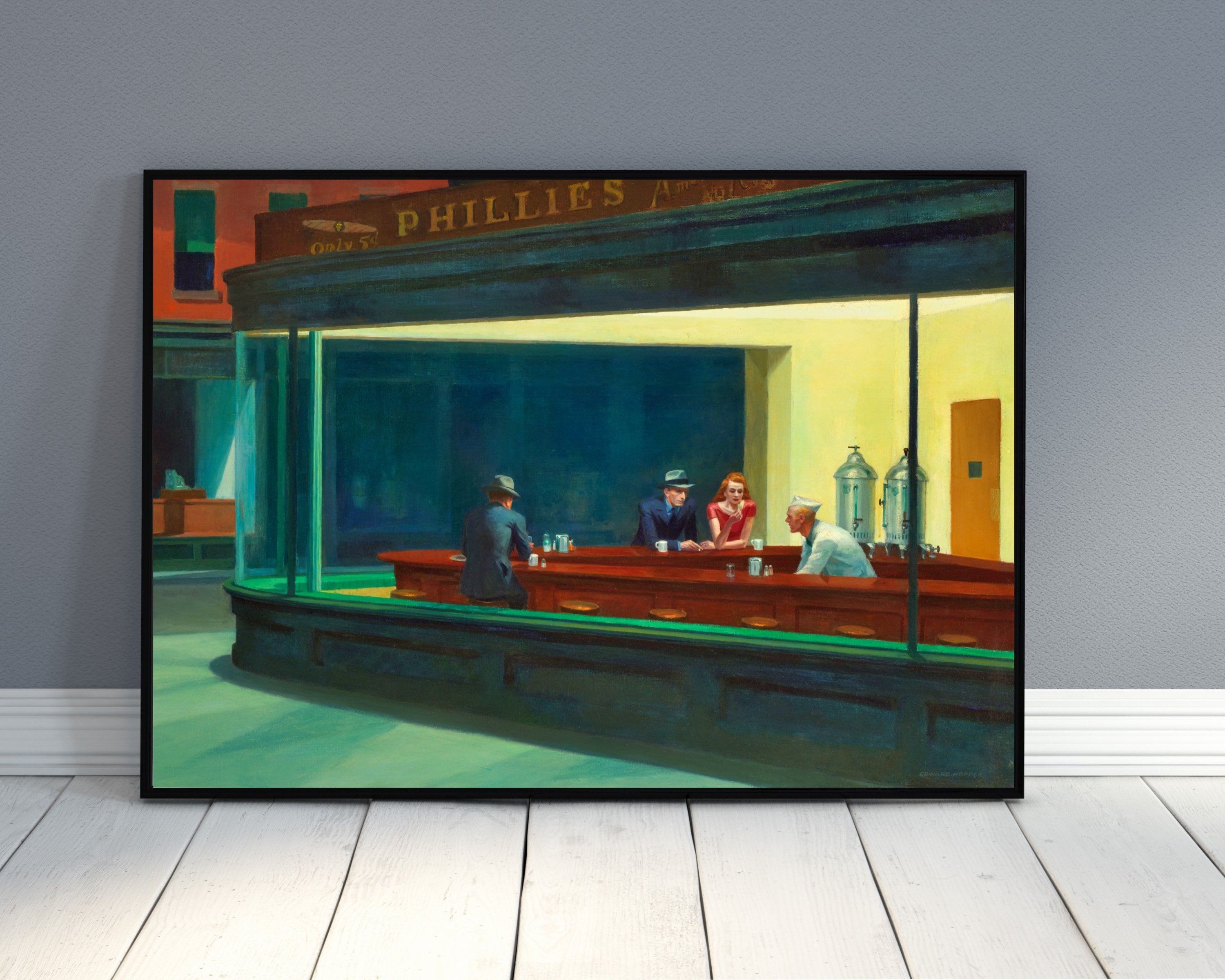 Nighthawks by Edward Hopper Famous Painting Famous Art Etsy UK