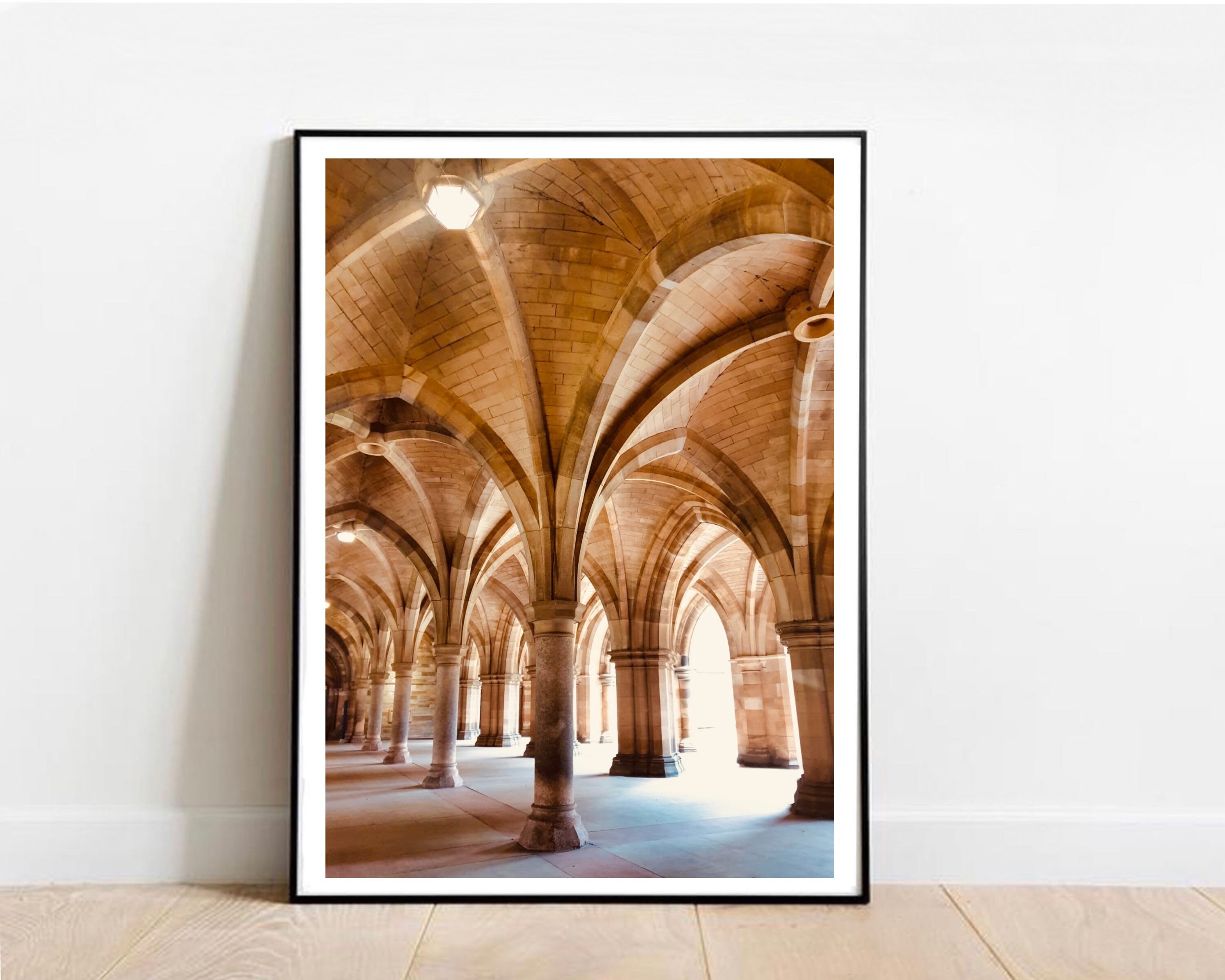 Glasgow University Cloisters Print. Glasgow Art Print. Glasgow Etsy