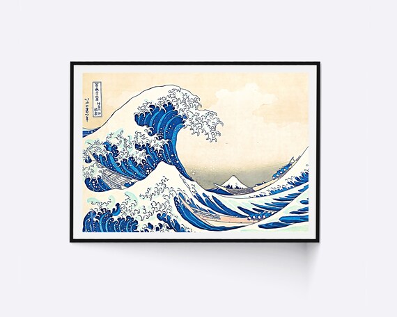 Katsushika Hokusai Peinture Impression Fin Art La Grand Vague De Kanagawa