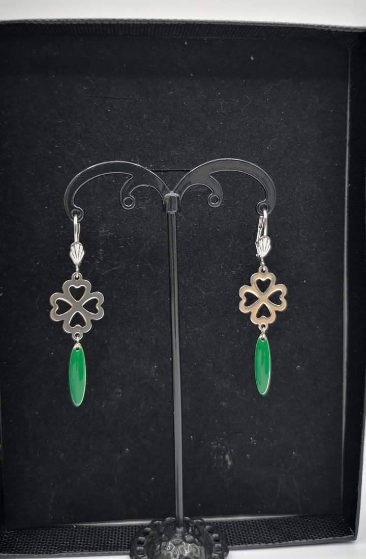 Clover earrings Etsy