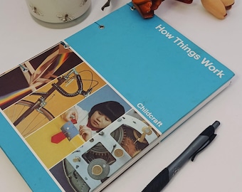 Upcycled Journal • Retro Childcraft 'How Things Work' • STEM Notebook
