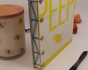 Upcycled PEEP! Book Journal • Handmade Encouragement Gift