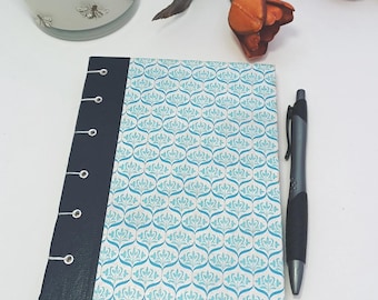 Hand-Stitched Journal - Upcycled 1950s Military History Book