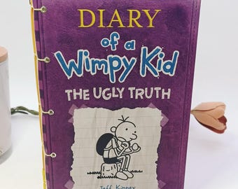 Upcycled Wimpy Kid Journal • Handmade Purple Notebook