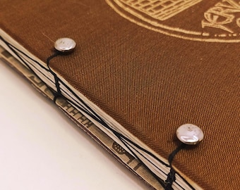 Jerusalem Vintage Journal • Handmade Upcycled Writing Notebook