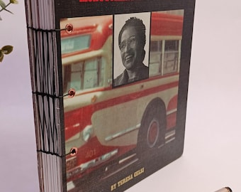 Rosa Parks Upcycled Book Journal: 1991 Vintage Handmade Notebook