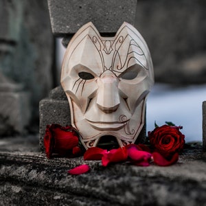 Jhin, the Virtuoso's League of Legends and Arcane Cosplay Mask
