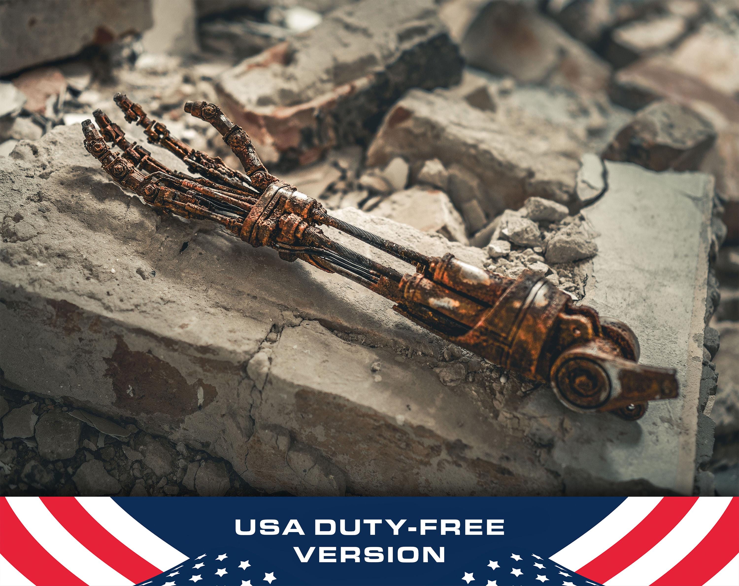 米国免税版 - 風化したターミネーターT-800エンドスケルトンアーム