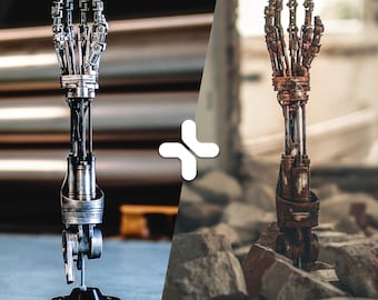 Terminator T-800 Endoskeleton Arms: Classic + Weathered Edition, Life Size Replicas