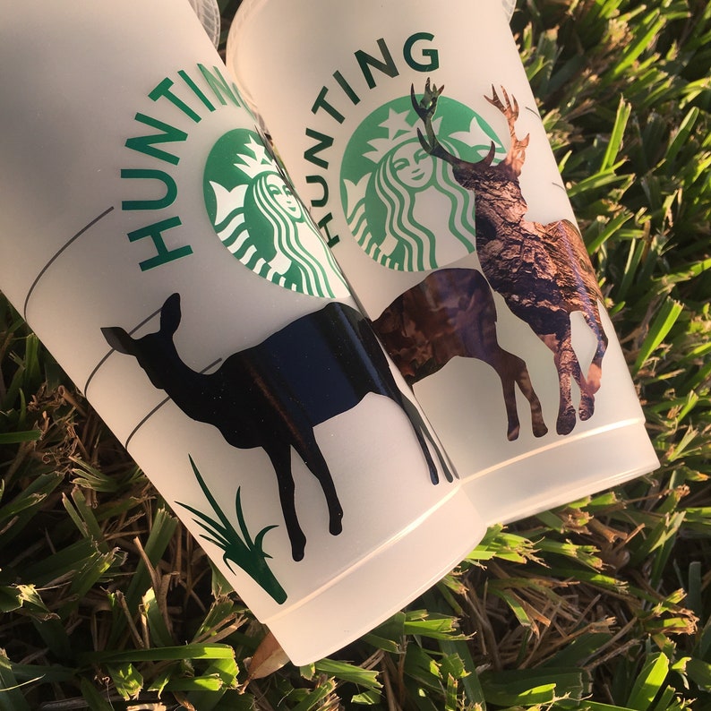 Deer Hunting Coffee Cup, Custom Straw Tumbler, Gifts for Him, Hunting ...