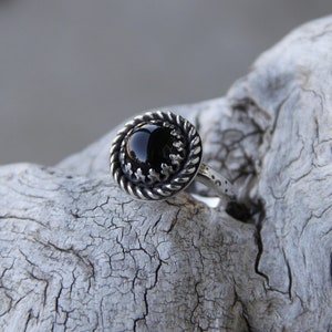 Handmade Sterling Silver Black Onyx Ring