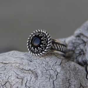Handmade Sterling Silver Black Onyx Ring
