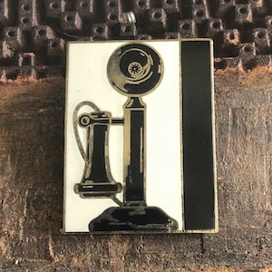 Vintage ANDY WARHOL &quot;Telephone&quot; Brooch Pin by ACME Studio Rare