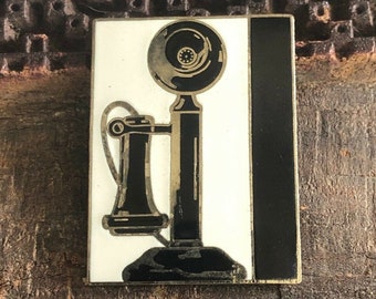 Vintage ANDY WARHOL "Telephone" Brooch Pin by ACME Studio Rare