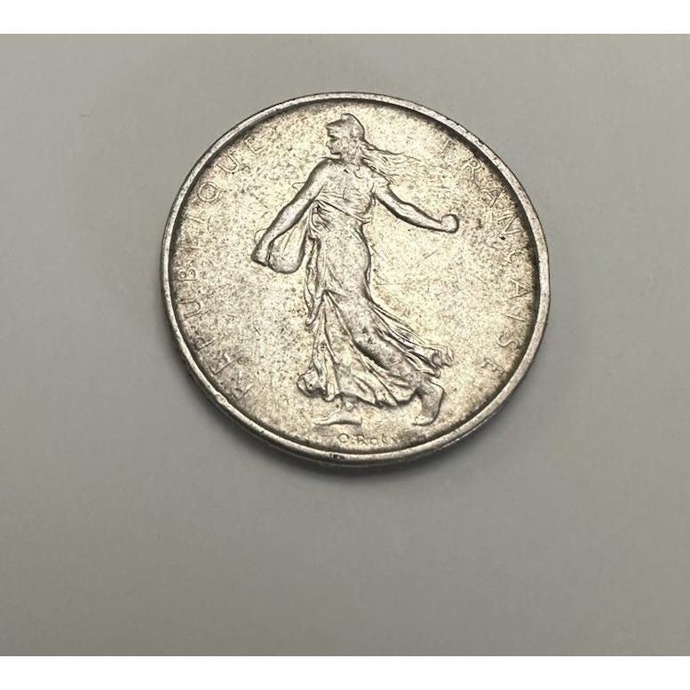 1962 FRANCE La Semeuse French Sower Woman Old Large Silver 5