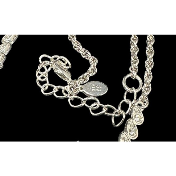 Vintage KJL Kenneth Jay Lane Pave Clear Crystal H… - image 5