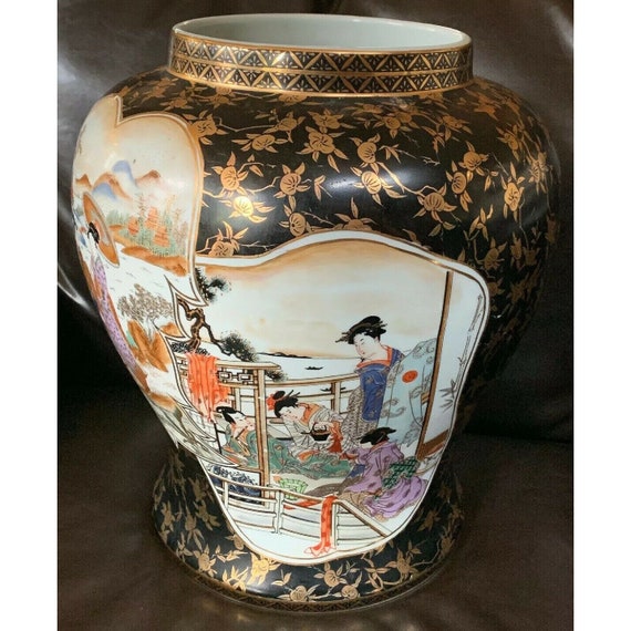 Traditional Japanese craft vase 高さ12.5cm Japanese Pottery Flower Vase (Tsubo-07) | Samurai Museum Shop