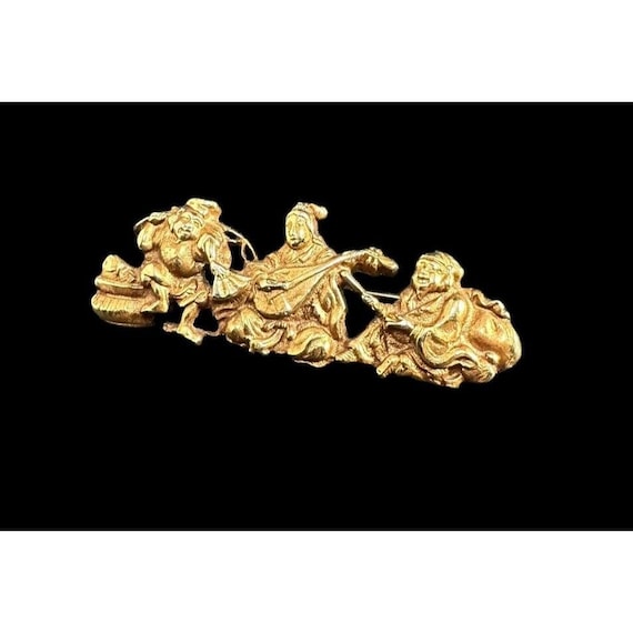 【極希少】ALVA MUSEUM REPLICAS ブローチ 龍 ゴールドカラー Alva museum replicas pin/brooch - Gem
