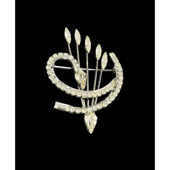 Jewelry Set Art Deco Clear Rhinestone Two Bracele… - image 4