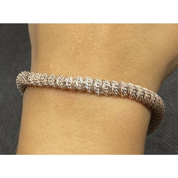 Italy vintage twist rope bracelet 925